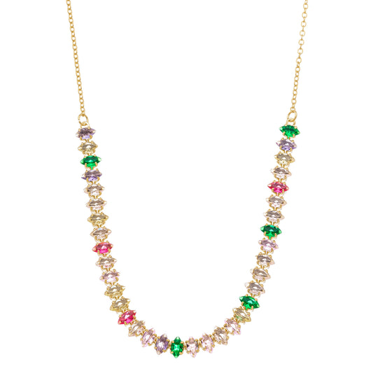 Colorful Zircon Necklace